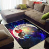 Among Us Couple Love You To The Moon Galaxy Carpet Rug Home Room Decor Back