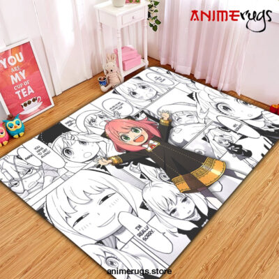 Anya Forger Spy x Family Rug Carpet Rug Home Room Decor Premium Rectangle Rug / Small Official Rug Merch