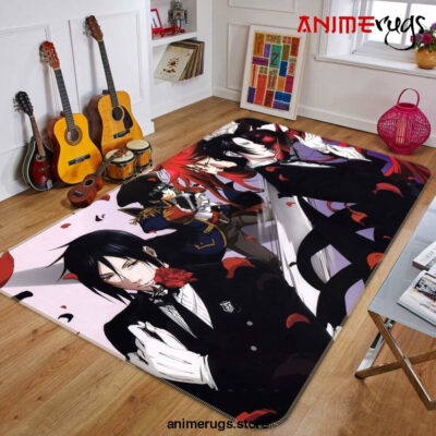 Black Butler Anime 3 Area Rug Living Room And Bed Room Rug Rug Regtangle Carpet Floor Decor Home Decor - Dreamrooma