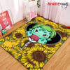 Bulbapedia Pokemon Sunflower Zipper Rug Carpet Rug Home Room Decor Premium Rectangle Rug / Small Official Rug Merch