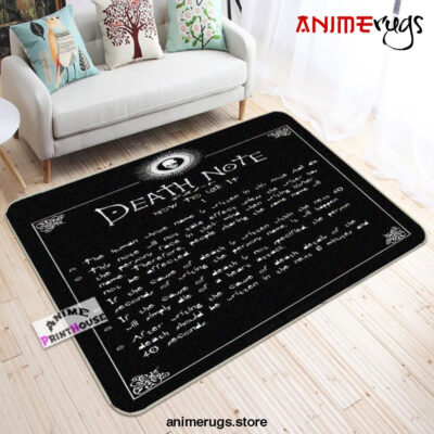 Death Note Area Rugs Anime Living Room Carpet Home Rug Regtangle Carpet Floor Decor Home Decor - Dreamrooma