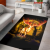 Deer Fire Moonlight Area Carpet Rug Home Decor Bedroom Living Room