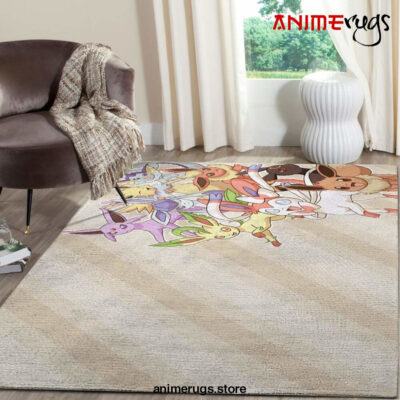 Eevee Pokemon Anime Fn070242 Movies Area Rug Rug Regtangle Carpet Floor Decor Home Decor - Dreamrooma