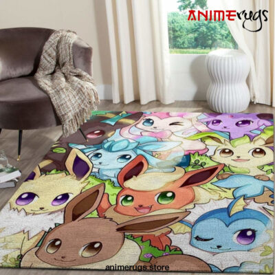 Eevee Pokemon Anime Fn080203 Movies Area Rug Rug Regtangle Carpet Floor Decor Home Decor - Dreamrooma