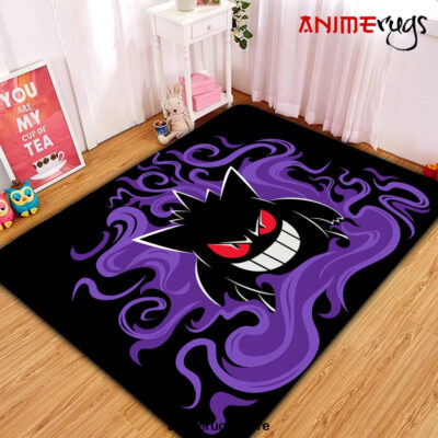 Gengar Pokemon Spoopy Carpet Rug Home Room Decor Small / Premium Rectangle Rug Official Rug Merch