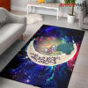 Godzilla Love You To The Moon Galaxy Carpet Rug Home Room Decor Back