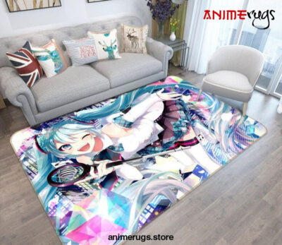 Hatsune Miku Anime 26 Area Rug Living Room And Bed Room Rug Rug Regtangle Carpet Floor Decor Home Decor - Dreamrooma