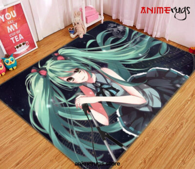 Hatsune Miku Anime 35 Area Rug Living Room And Bed Room Rug Rug Regtangle Carpet Floor Decor Home Decor - Dreamrooma