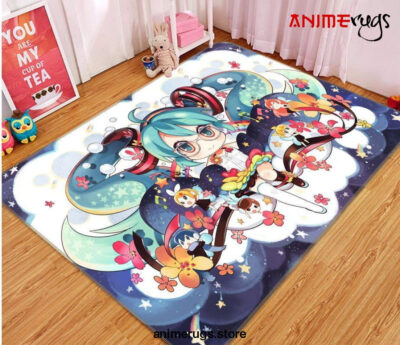 Hatsune Miku Anime 4 Area Rug Living Room And Bed Room Rug Rug Regtangle Carpet Floor Decor Home Decor - Dreamrooma