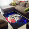 Inuyasha Love You To The Moon Galaxy Carpet Rug Home Room Decor Back