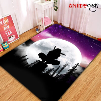 Itachi Moon Night Galaxy Rug Carpet Rug Home Room Decor Premium Rectangle Rug / Small Official Rug Merch