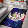 Jujutsu Kaisen Gojo Sakuna Chibi Anime Love You To The Moon Galaxy Carpet Rug Home Room Decor Back