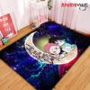 Jujutsu Kaisen Gojo Sukuna Love You To The Moon Galaxy Carpet Rug Home Room Decor Small / Premium Rectangle Rug Official Rug Merch