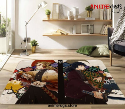 Kimetsu No Yaiba Anime 14 Area Rug Living Room And Bed Room Rug Rug Regtangle Carpet Floor Decor Home Decor - Dreamrooma