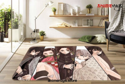 Kimetsu No Yaiba Anime 2 Area Rug Living Room And Bed Room Rug Rug Regtangle Carpet Floor Decor Home Decor - Dreamrooma