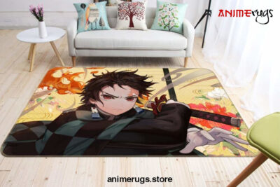 Kimetsu No Yaiba Anime 8 Area Rug Living Room And Bed Room Rug Rug Regtangle Carpet Floor Decor Home Decor - Dreamrooma