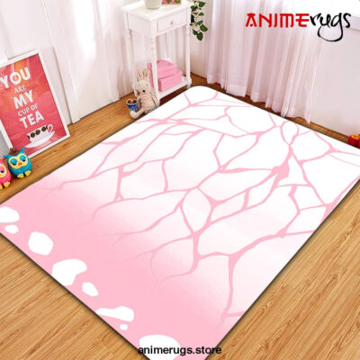 Kochou Shinobu Insect Pillar Butterfly Pink Classic Pattern Demon Slayer Kimetsu No Yaiba Carpet Rug Home Room Decor Small / Premium Rectangle Rug Official Rug Merch