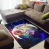 Naruto Couple Love You To The Moon Galaxy Carpet Rug Home Room Decor Back