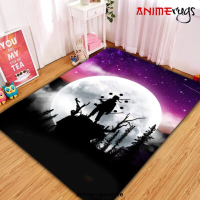 Naruto Moon Night Rug Carpet Rug Home Room Decor Premium Rectangle Rug / Small Official Rug Merch