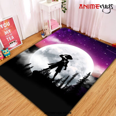 One Piece Moon Night Rug Carpet Rug Home Room Decor Premium Rectangle Rug / Small Official Rug Merch