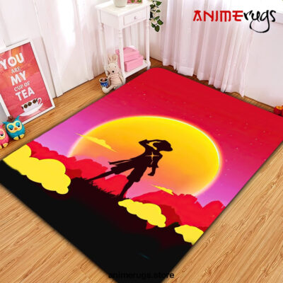 One Piece Sunset Rug Carpet Rug Home Room Decor Premium Rectangle Rug / Small Official Rug Merch