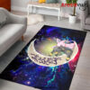 Pokemon Couple Espeon Umbreon Love You To The Moon Galaxy Carpet Rug Home Room Decor Back