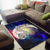 Pokemon Espeon Umbreon Love You To The Moon Galaxy Carpet Rug Home Room Decor Back