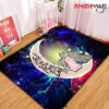 Pokemon Espeon Umbreon Love You To The Moon Galaxy Carpet Rug Home Room Decor Small / Premium Rectangle Rug Official Rug Merch