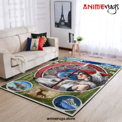 Princess Mononoke Area Rugs Anime Movies Living Room Carpet Fn181220 Rug Regtangle Carpet Floor Decor Home Decor - Dreamrooma