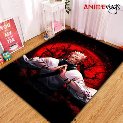 Sukuna Jujutsu Kaisen Moonlight Area Carpet Rug Home Decor Bedroom Living Room Decor Small / Premium Rectangle Rug Official Rug Merch