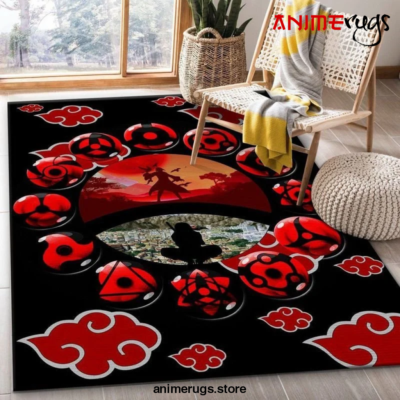 Uchiha Itachi Akatsuki Anime Rug Carpet Rug Home Room Decor Premium Rectangle Rug / Small Official Rug Merch