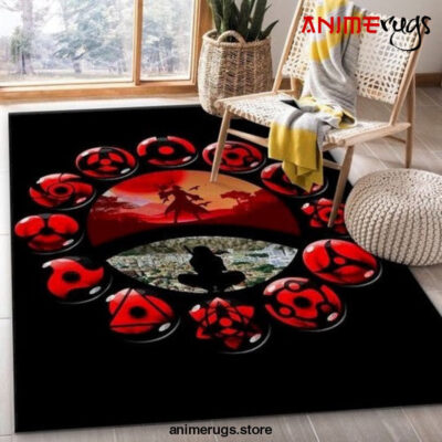 Uchiha Itachi Anime Rug Bedroom Rug Home Us Decor Living Room Area Rug Home Decor - Dreamrooma