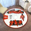 Akira Movie CD Rug Retro Round Carpet Fashion Round Bathroom Anti Slip Floor Mat Black Floor 3 - Anime Rugs Store