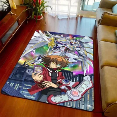 Anime Yugioh Blue Eyes Rug