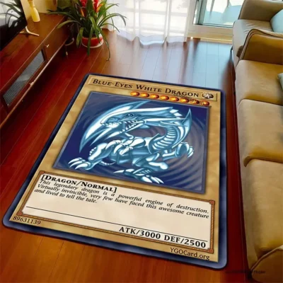 Anime Yugioh Dragon Card Rug