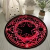 Cartoon Cardcaptor Sakura Magic Circle Area Rug Round Living Room Carpet Pink Non Slip Floor Mat 3 - Anime Rugs Store