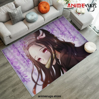 Nezuko Kimetsu No Yaiba Anime Rug - Anime Rugs Store