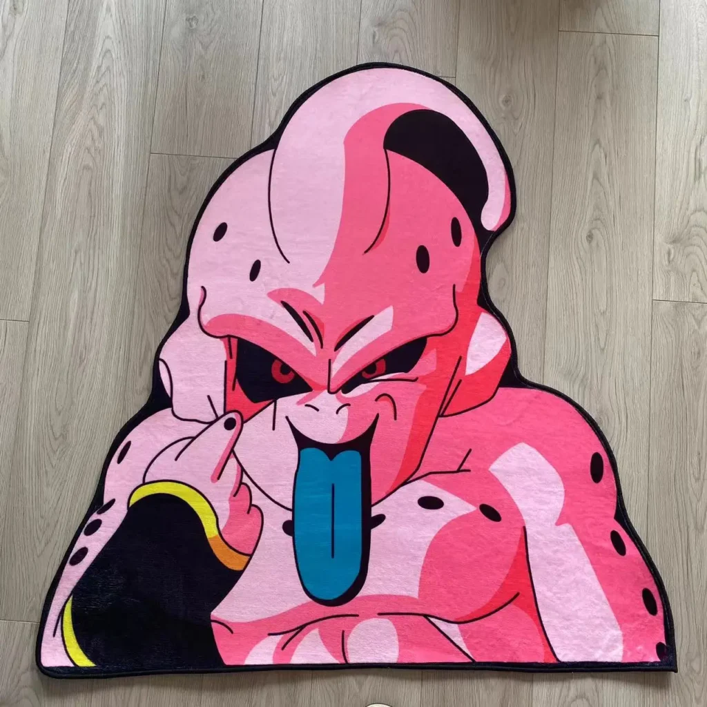 kf S1734707979d841e2b1aea6ed279c5ea4K Dragon Ball Z Majin Buu Anime Figure Rugs Anime Japan Children Room Carpet Decor Home Mat - Anime Rugs Store